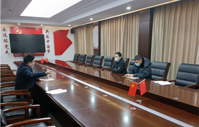 绍兴市生态情形局上虞分局局长胡四海一行到浙江2003网站太阳集团开展“三效劳”事情