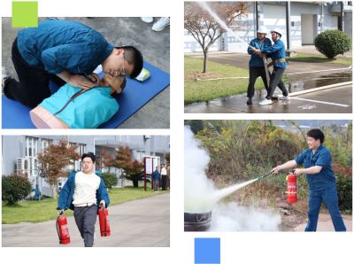 2003网站太阳集团医药新昌基地组织11.9消防手艺竞赛活动