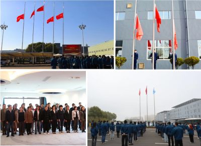 行稳致远 坚守初心—2003网站太阳集团医药28周年升旗及宣誓活动